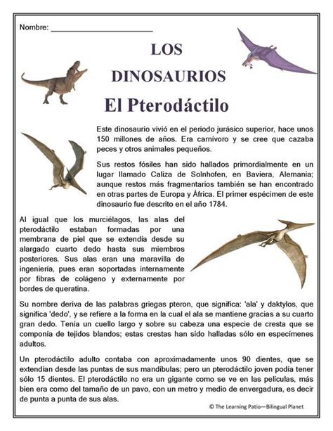 Dinosaurs/Los Dinosaurios. Subscription allows you to download everythi ...
