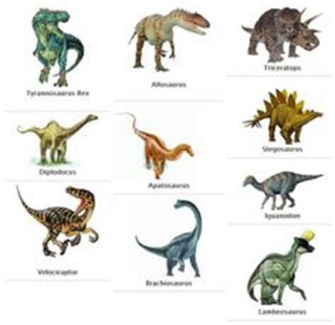 DINOSAURS names with pictures | dinosaur | Pinterest