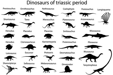 Dinosaurs of triassic period  54957  | Illustrations ...