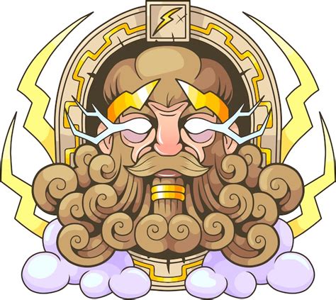 Dios griego zeus | Vector Premium