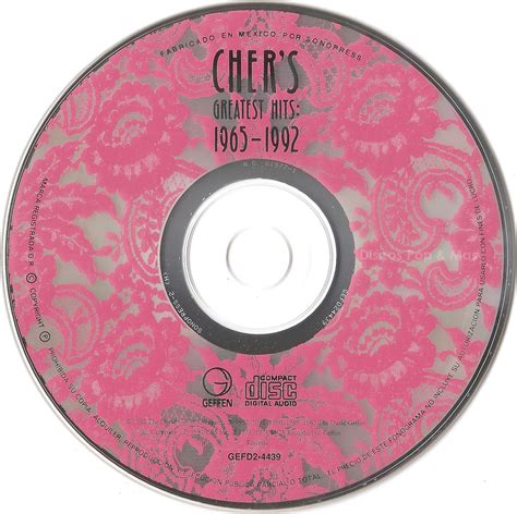 Discos Pop & Mas: Cher   Greatest Hits: 1965–1992  Booklet