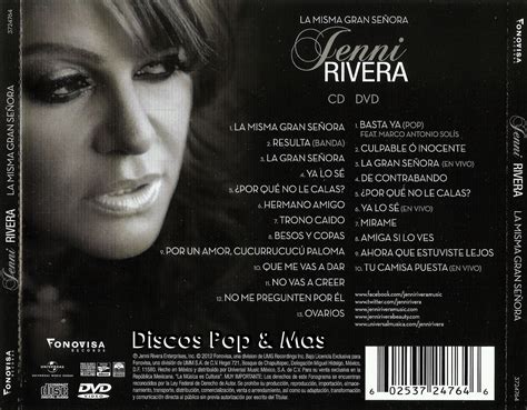 Discos Pop & Mas: Jenni Rivera   La Misma Gran Señora