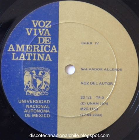 Discoteca Nacional Chile: Salvador Allende: Discurso ...