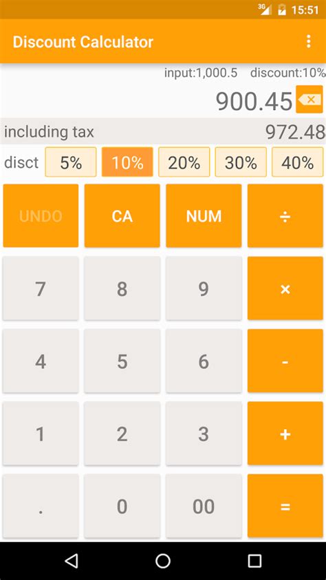 Discount & Sales Tax Calculator   Android Apps on Google Play