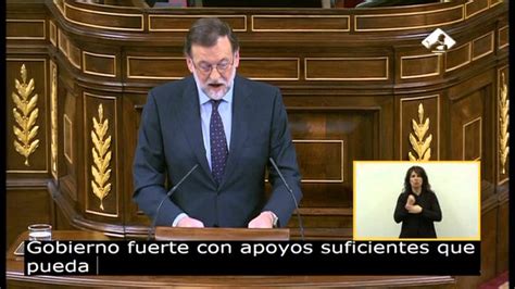 Discurso de Mariano Rajoy antes de la segunda votación   YouTube