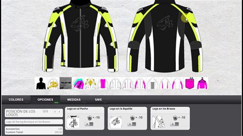 Diseñador online de Chaqueta de Motorista de Racing ...