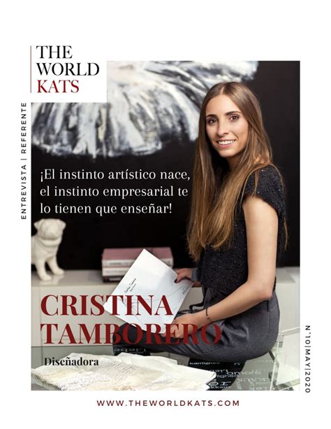 Diseñadora Cristina Tamborero   ¡El instinto artístico nace, el ...