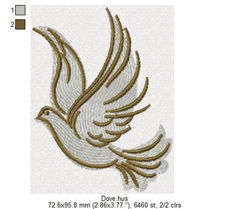Diseño de bordado de paloma. Diseño para máquina de bordar.   Etsy España