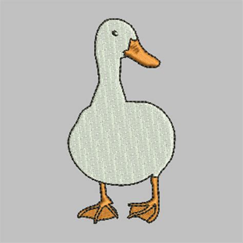 Diseño de bordado de pato | Etsy
