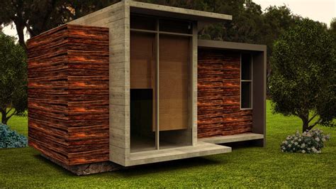 Diseño de Cabaña minimalista, realizada en Archicad y 3d max con vray ...