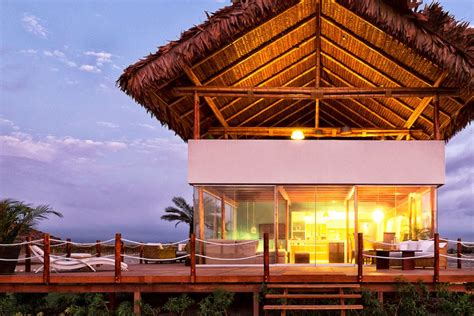 Diseño de casa de playa con bambú y madera | Planos de ...