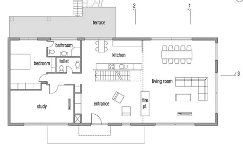 Diseño de casa pasiva de dos pisos, fachada y planos