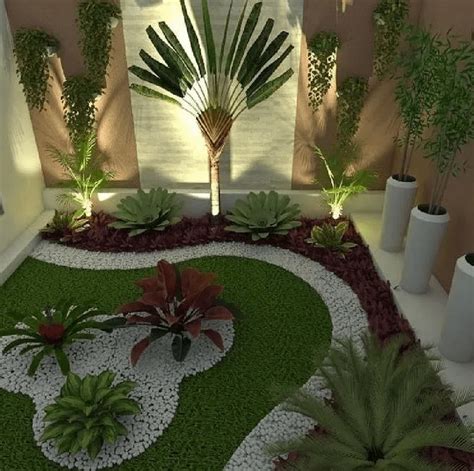 Diseño De Jardines Pequeños Exteriores | Decorar jardin con piedras ...