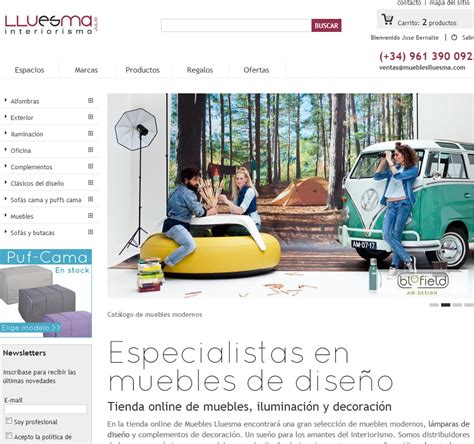 Diseño de página web venta online Muebles Lluesma   Jose Bernalte