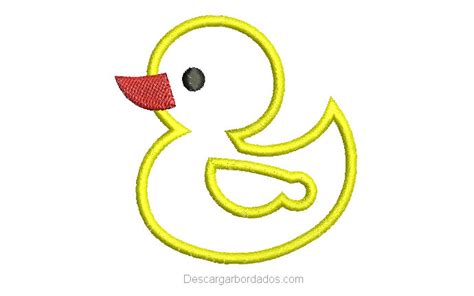 Diseño de Pato con Aplicación para Bordar   Descargar Diseños de Bordados