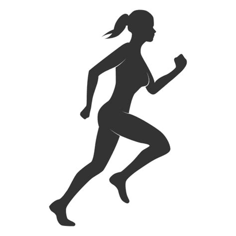 Diseño De Silueta De Mujer Corriendo   Descargar PNG/SVG Transparente