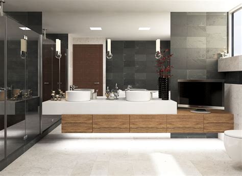 Diseño interior moderno contemporáneo baño principal | Diseño de ...