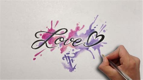 Diseño letras LOVE / Lettering Design LOVE   Nosfe Ink ...