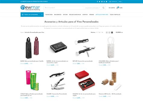 Diseño Tienda Online Merchandising   Agencia Newmar