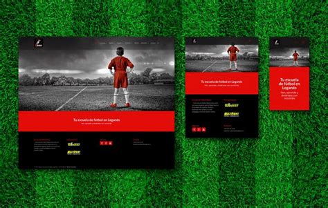 Diseño Web para Escuela de fútbol Dbase | Domestika