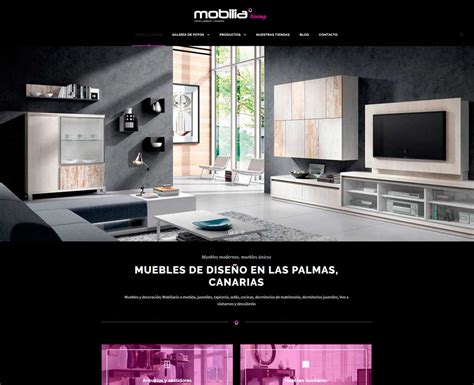 Diseño web tienda de muebles en Canarias, diseño de tiendas virtuales