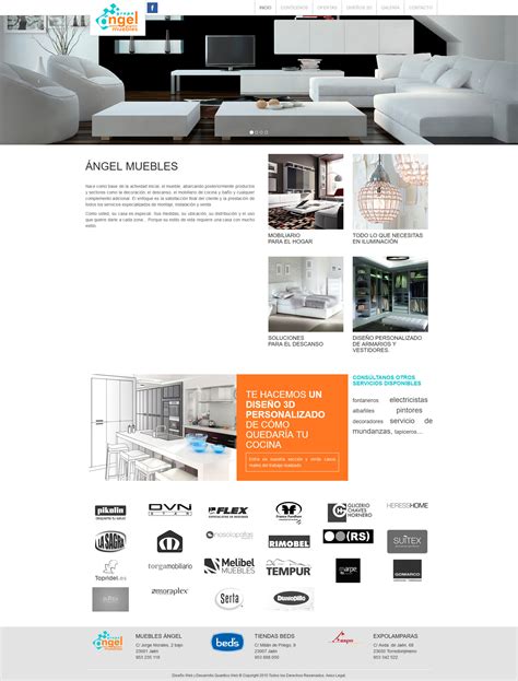 Diseño y desarrollo web Angel Muebles | Quántico Web