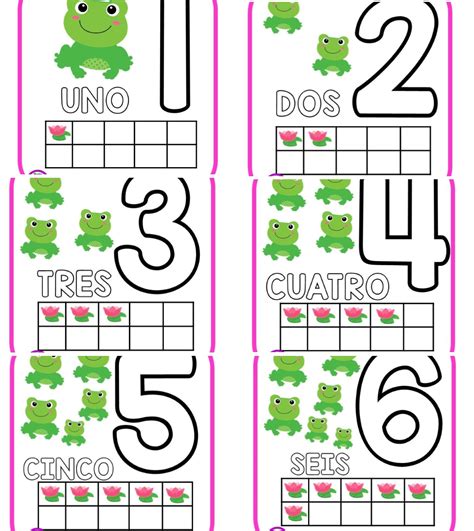 Diseños de números del 1 al 10 para preescolar y primer grado de ...