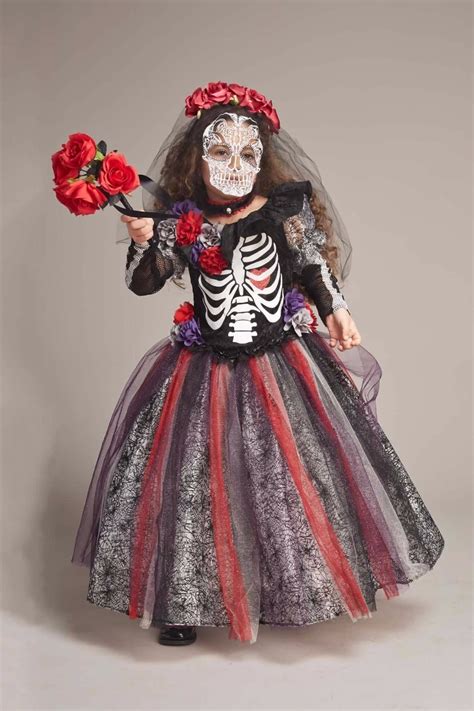 Disfraz Catrina Niña Halloween Dia Muertos Esqueleto ...
