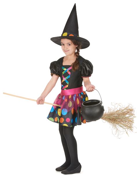 Disfraz de bruja multicolor niña: Disfraces niños,y ...