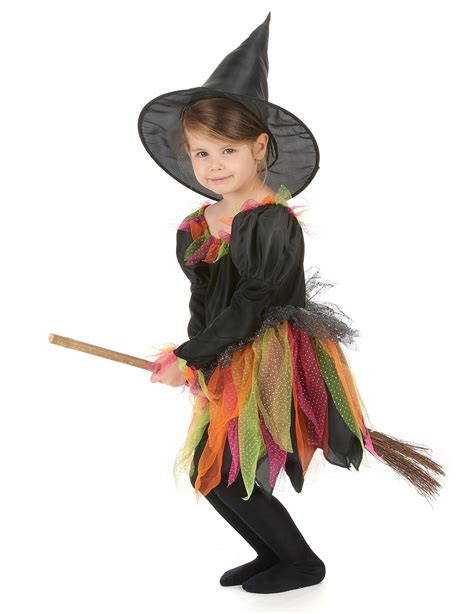 Disfraz de bruja multicolor para niña: Disfraces niños,y ...