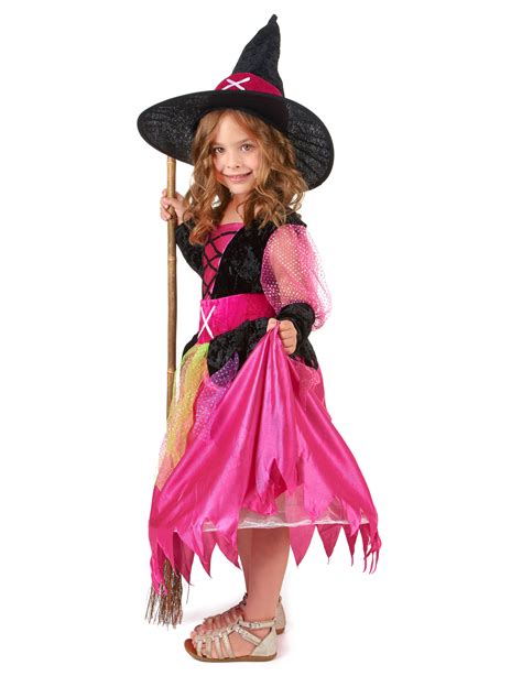 Disfraz de bruja para niña ideal para Halloween