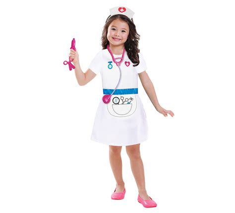 Disfraz de enfermera para niñas de 3 a 6 años