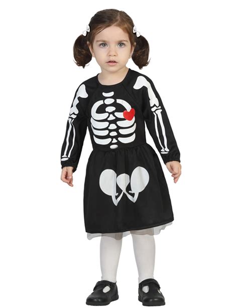Disfraz de esqueleto bebé niña Halloween: Disfraces niños ...