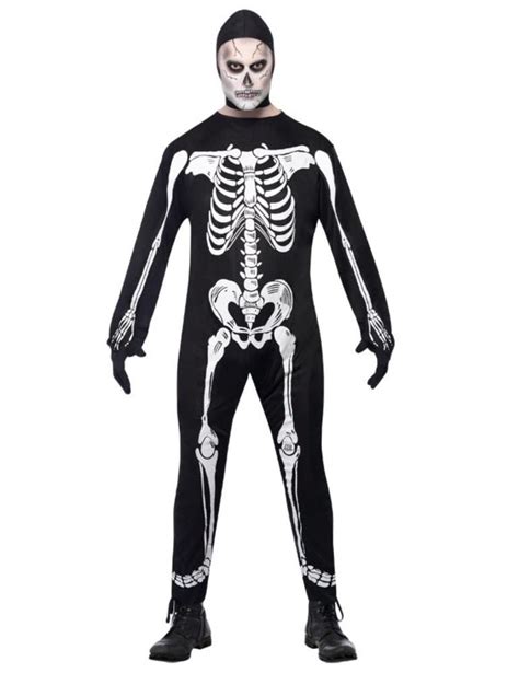Disfraz de esqueleto para hombre, ideal para Halloween