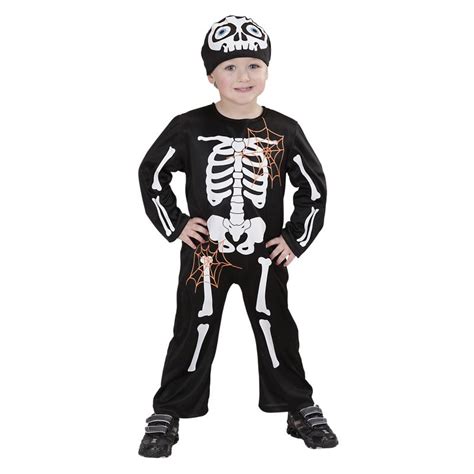 disfraz de esqueleto para niños de 1 a 3 años