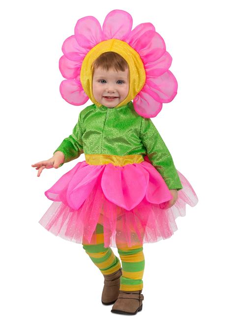 Disfraz de florecita para niños pequeños