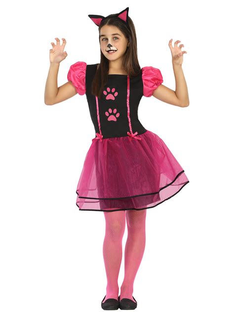Disfraz de gato para niña negro y rosa: Disfraces niños,y ...