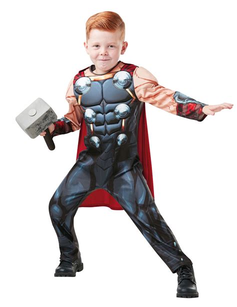 Disfraz de lujo Thor con martillo niño: Disfraces niños,y ...