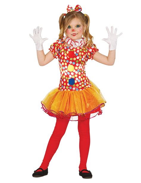 Disfraz de payaso multicolor con tutú niña: Disfraces ...