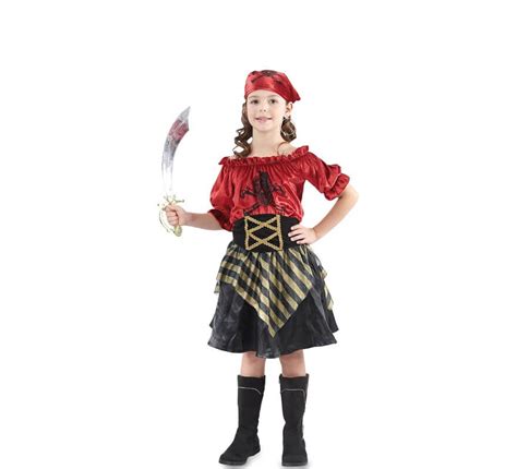 Disfraz de Pirata con Calavera para niña