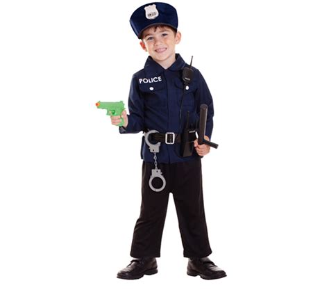 Disfraz de policía para niños de 3 a 6 años