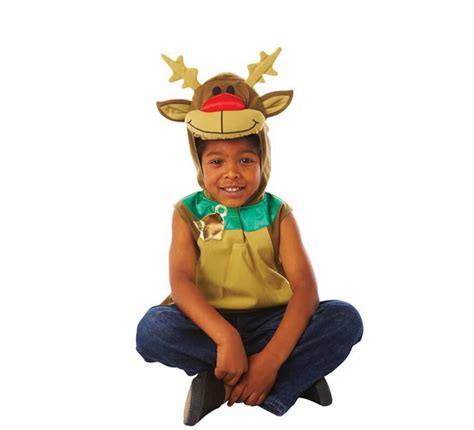 Disfraz de Reno Rodolfo para niños de 2 a 3 años para Navidad