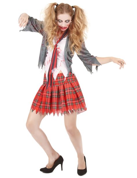 Disfraz de zombie colegiala mujer Halloween: Disfraces ...