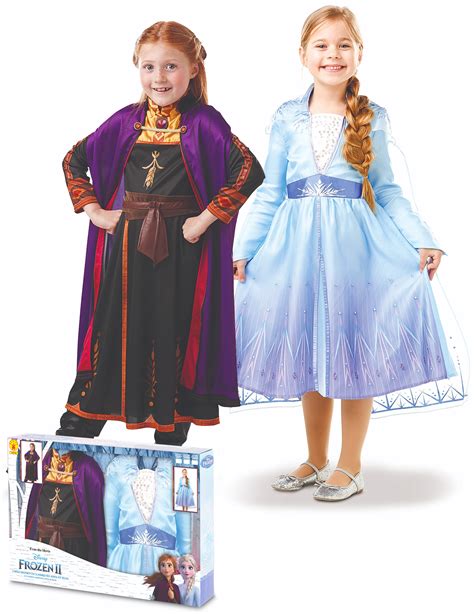 Disfraz Elsa y Anna Frozen 2 en caja niña: Disfraces ...