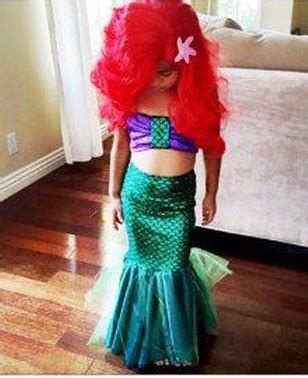 Disfraz Halloween Sirenita Ariel Niña Dos Piezas 6 8 Años ...