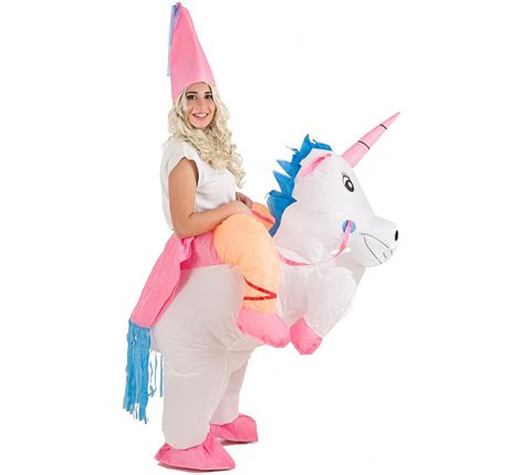 Disfraz Hinchable de Hada montando Unicornio para mujer