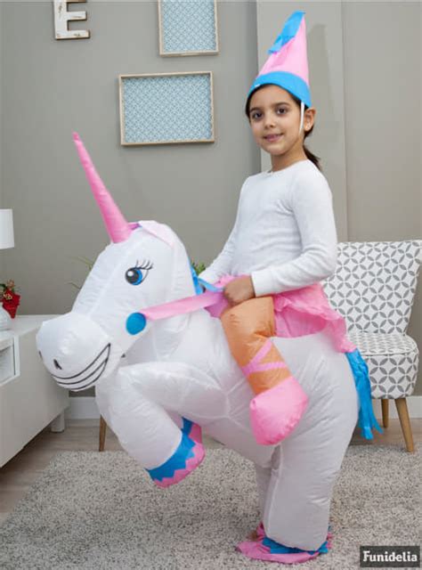 Disfraz hinchable de unicornio infantil. Have Fun! | Funidelia