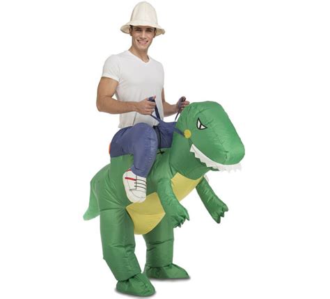 Disfraz Hinchable Explorador a hombros de Dinosaurio para ...