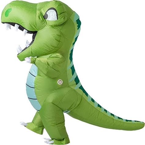 Disfraz Inflable De Dinosaurio Verde Halloween Cumpleaños ...