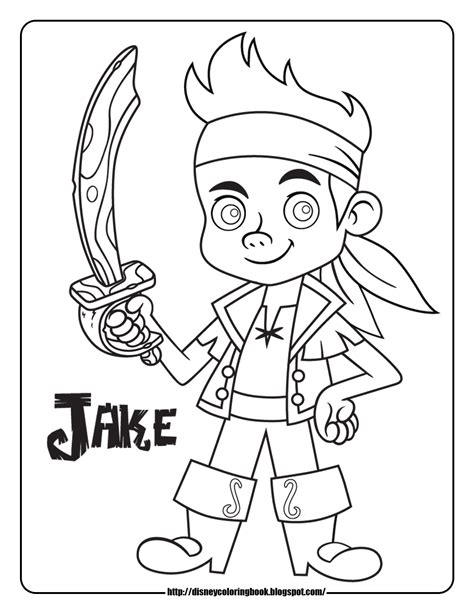 Disney Coloring Pages and Sheets for Kids: Jake and the ...